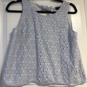 Banana Republic blue blouse tank top